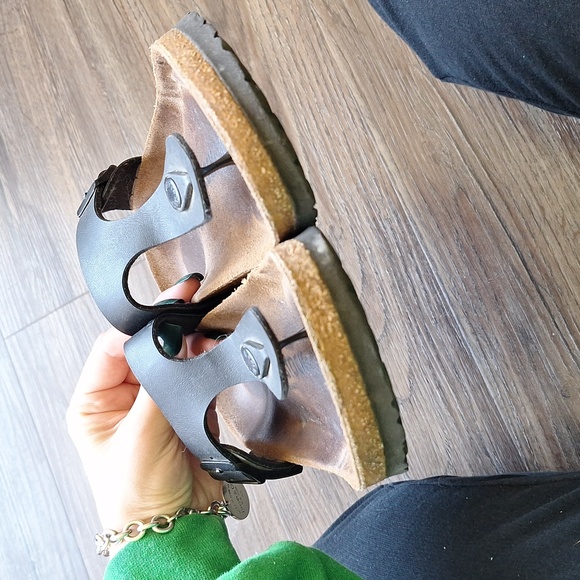 Birkenstock Black Thong Sandal Size 6 - Picture 8 of 10